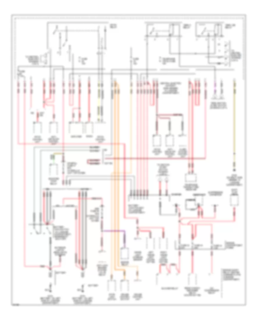 Power Distribution Wiring Diagram 1 of 4 for Porsche 911 Turbo 1996