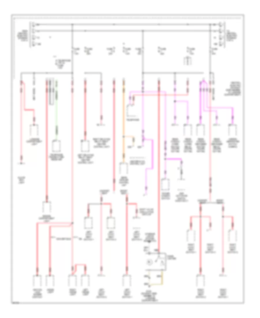Power Distribution Wiring Diagram 3 of 4 for Porsche 911 Turbo 1996