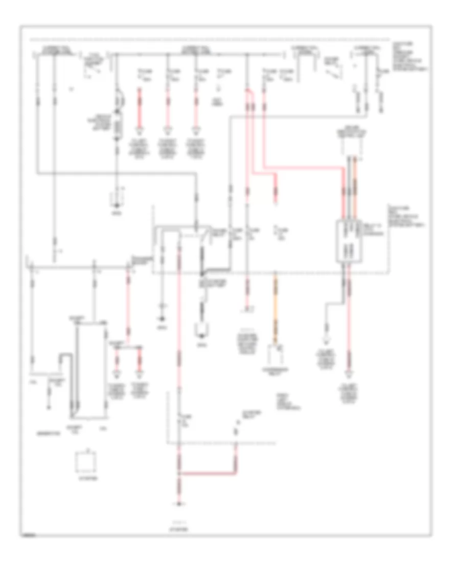 Power Distribution Wiring Diagram 1 of 8 for Porsche Cayenne Turbo 2008