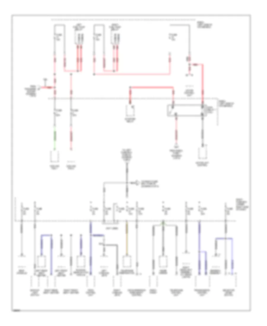 Power Distribution Wiring Diagram (3 of 8) for Porsche Cayenne Turbo 2008