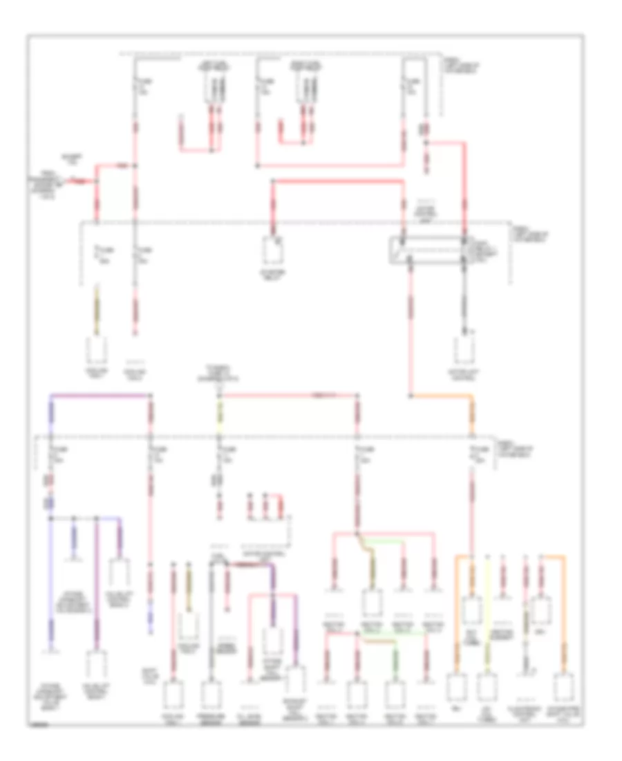 Power Distribution Wiring Diagram 4 of 8 for Porsche Cayenne Turbo 2008