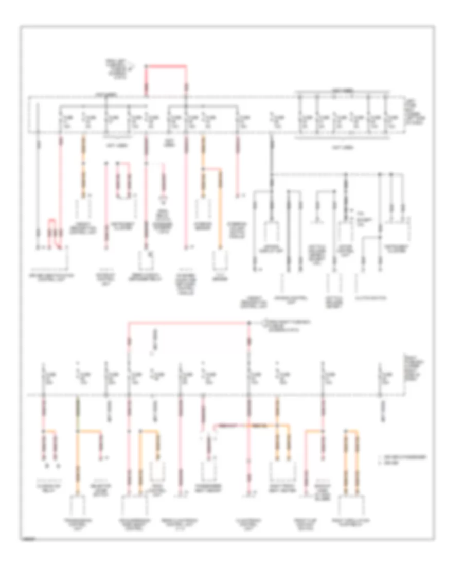 Power Distribution Wiring Diagram 6 of 8 for Porsche Cayenne Turbo 2008