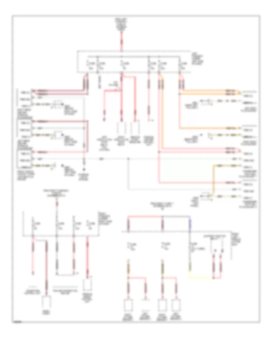 Power Distribution Wiring Diagram (8 of 8) for Porsche Cayenne Turbo 2008