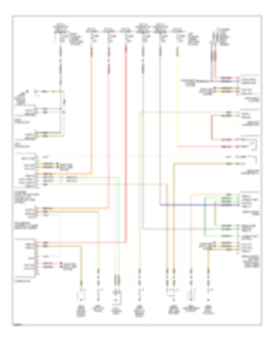 Электросхема стеклоочистителя, дворников и омывателя для Porsche Cayenne Turbo 2008