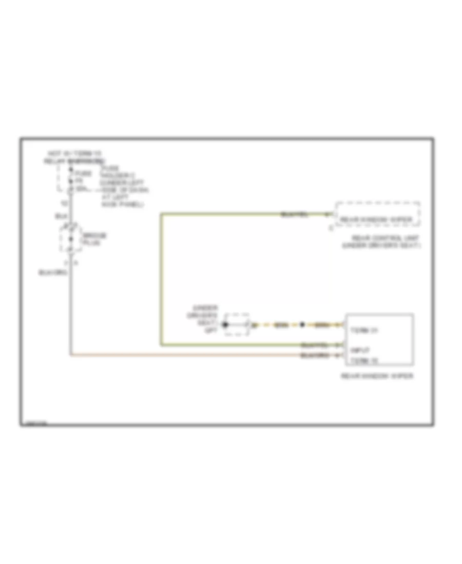 задняя схема дворника для Porsche Cayman 2008