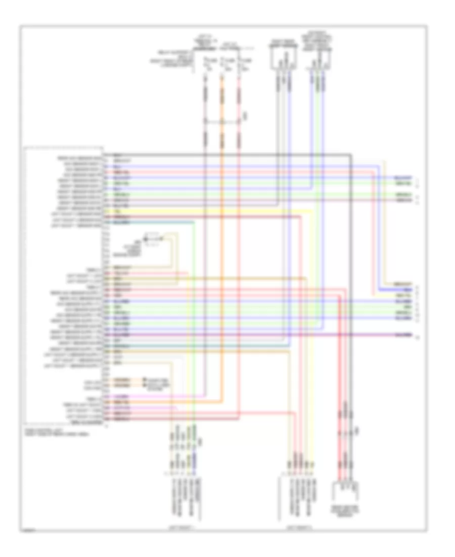 Electronic Suspension Wiring Diagram 1 of 2 for Porsche Boxster 2013