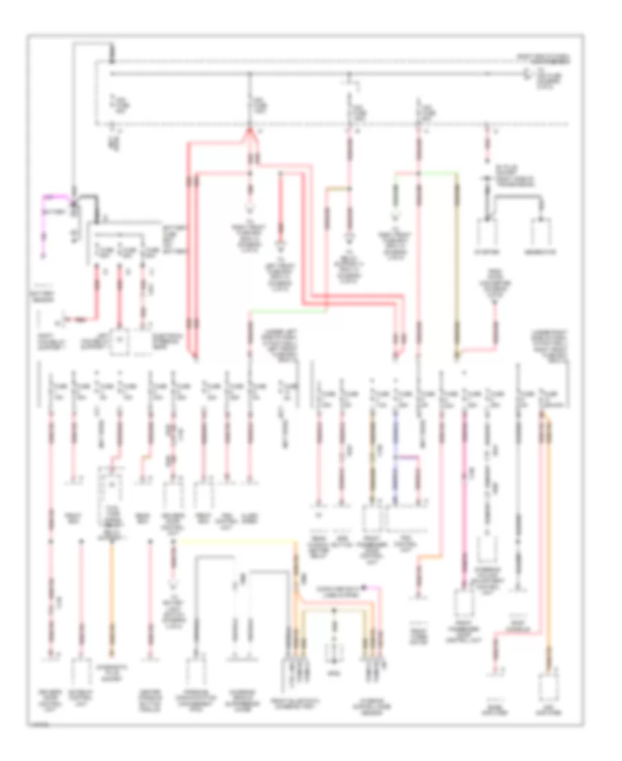 Power Distribution Wiring Diagram 1 of 5 for Porsche Boxster 2013