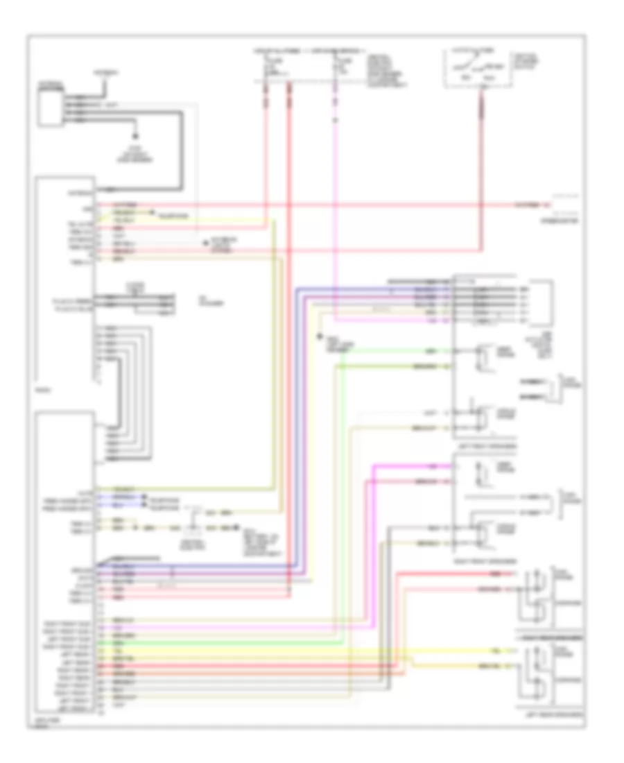 Radio Wiring Diagrams with Amplifier for Porsche 911 Carrera 4 1997
