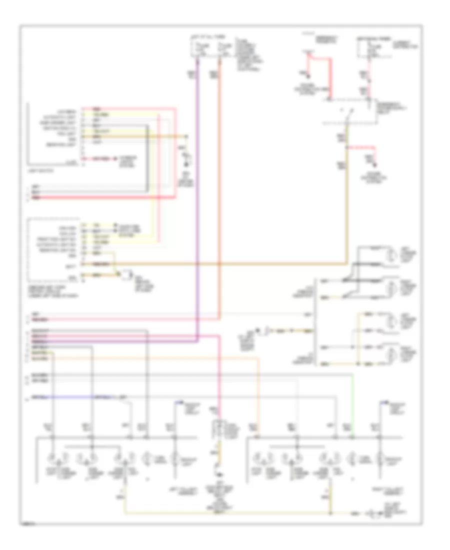Exterior Lamps Wiring Diagram 2 of 2 for Porsche Cayman S 2008