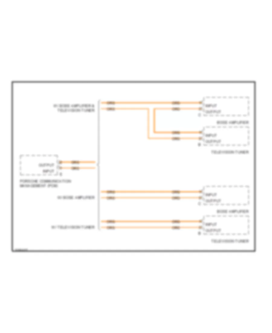 Optical WaveGuide Wiring Diagram for Porsche 911 Carrera 4 2009