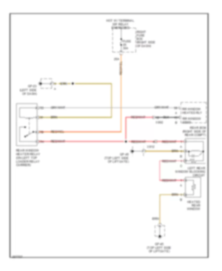 Defogger Wiring Diagram for Porsche Cayenne GTS 2013