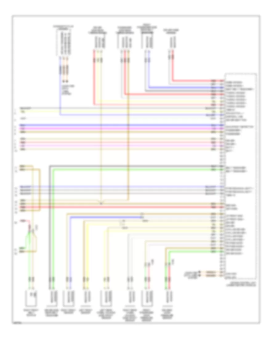 Supplemental Restraints Wiring Diagram 3 of 3 for Porsche Cayenne GTS 2013