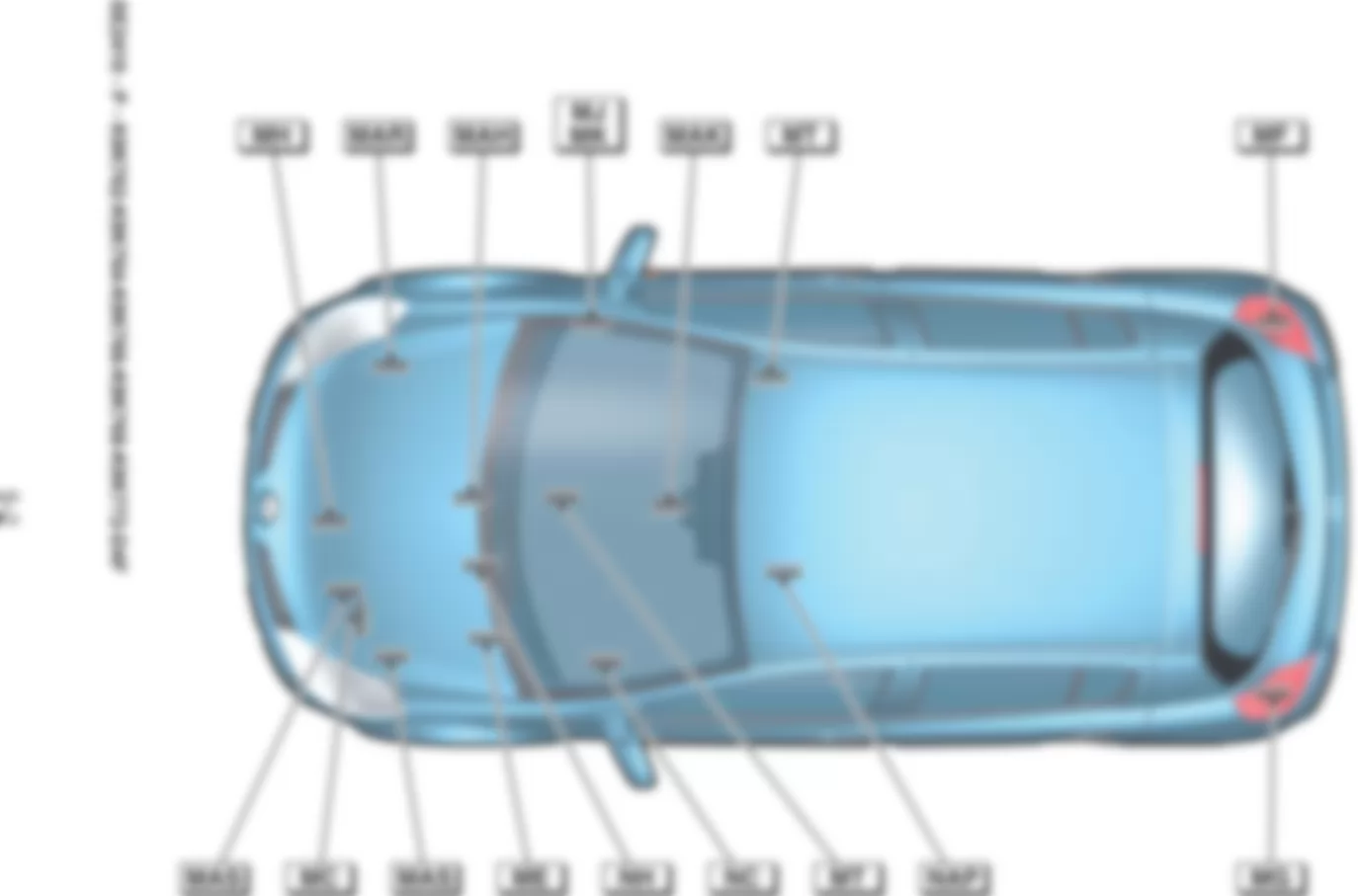 Расположение подключения масс Заземления для Renault Clio III 2005-2012 2006-05-09