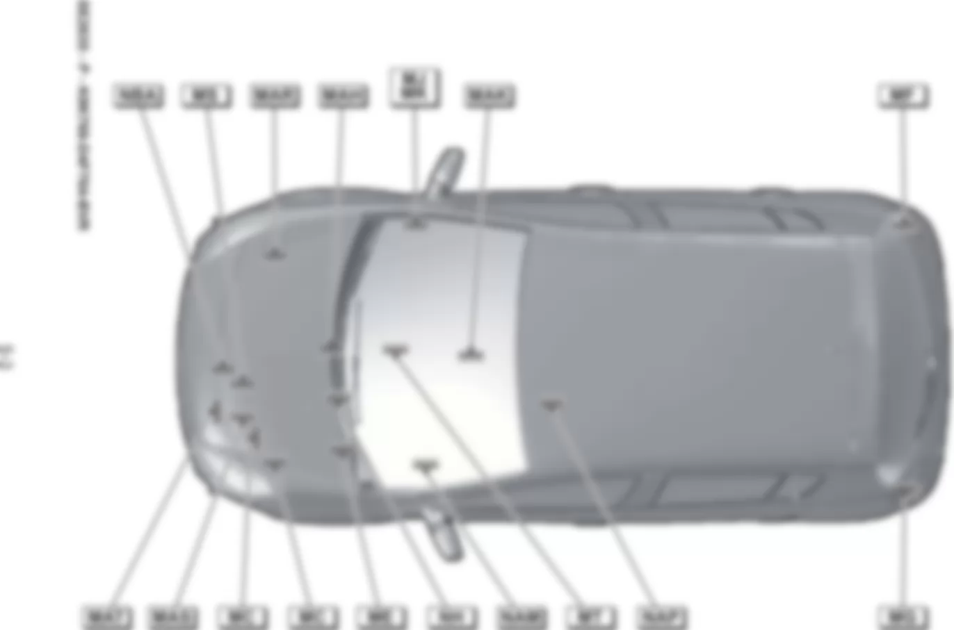 Расположение подключения масс Заземления для Renault Clio III 2005-2012 2009-03-23