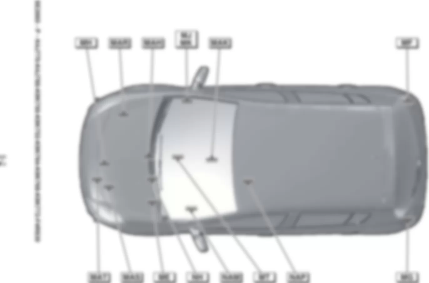Расположение подключения масс Заземления для Renault Clio III 2005-2012 2009-05-18