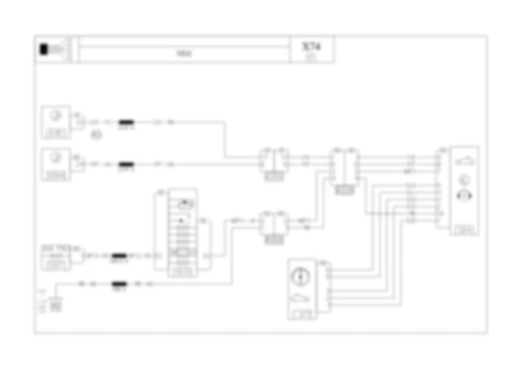 Электросхема ЛЮК КРЫШИ С ЭЛЕКТРОПРИВОДОМ для Renault Laguna II 2001-2008 2005-08-29