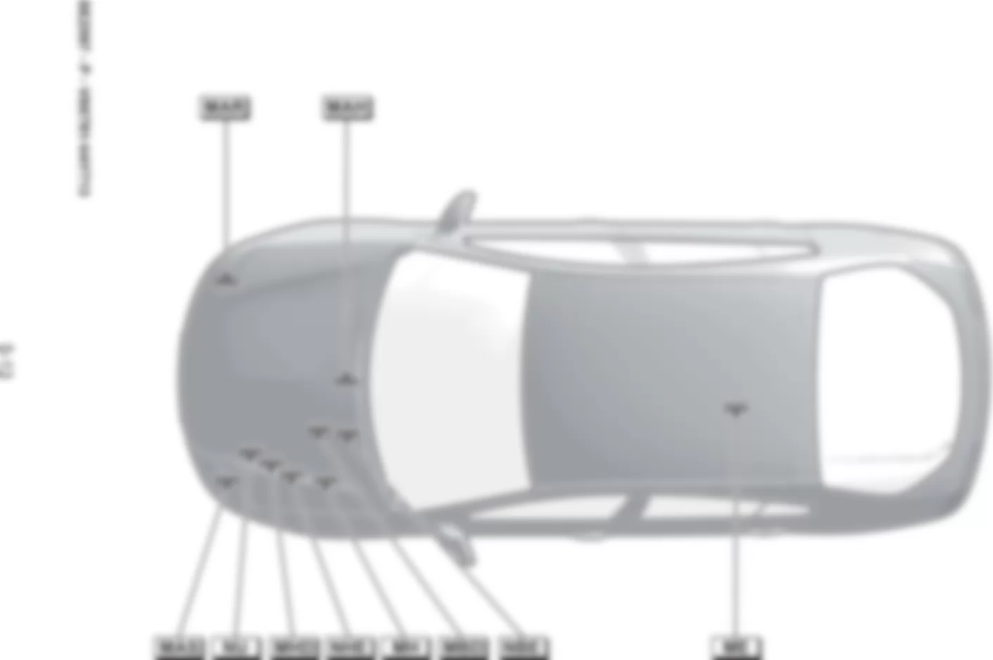 Расположение подключения масс Заземления для Renault Laguna III 2008-2015 2008-06-16
