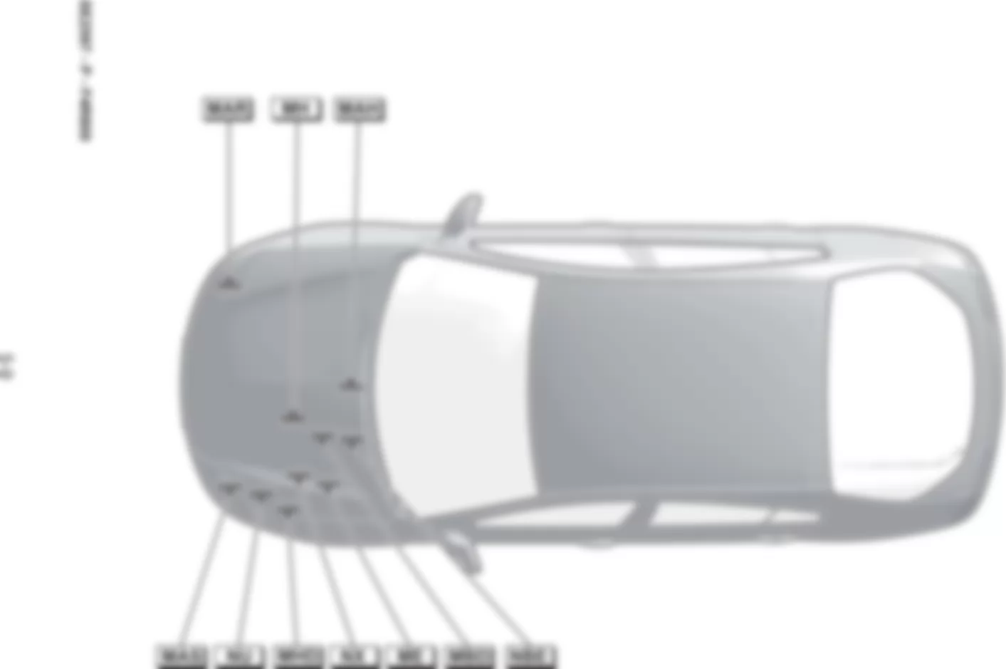 Расположение подключения масс Заземления для Renault Laguna III 2008-2015 2008-10-13
