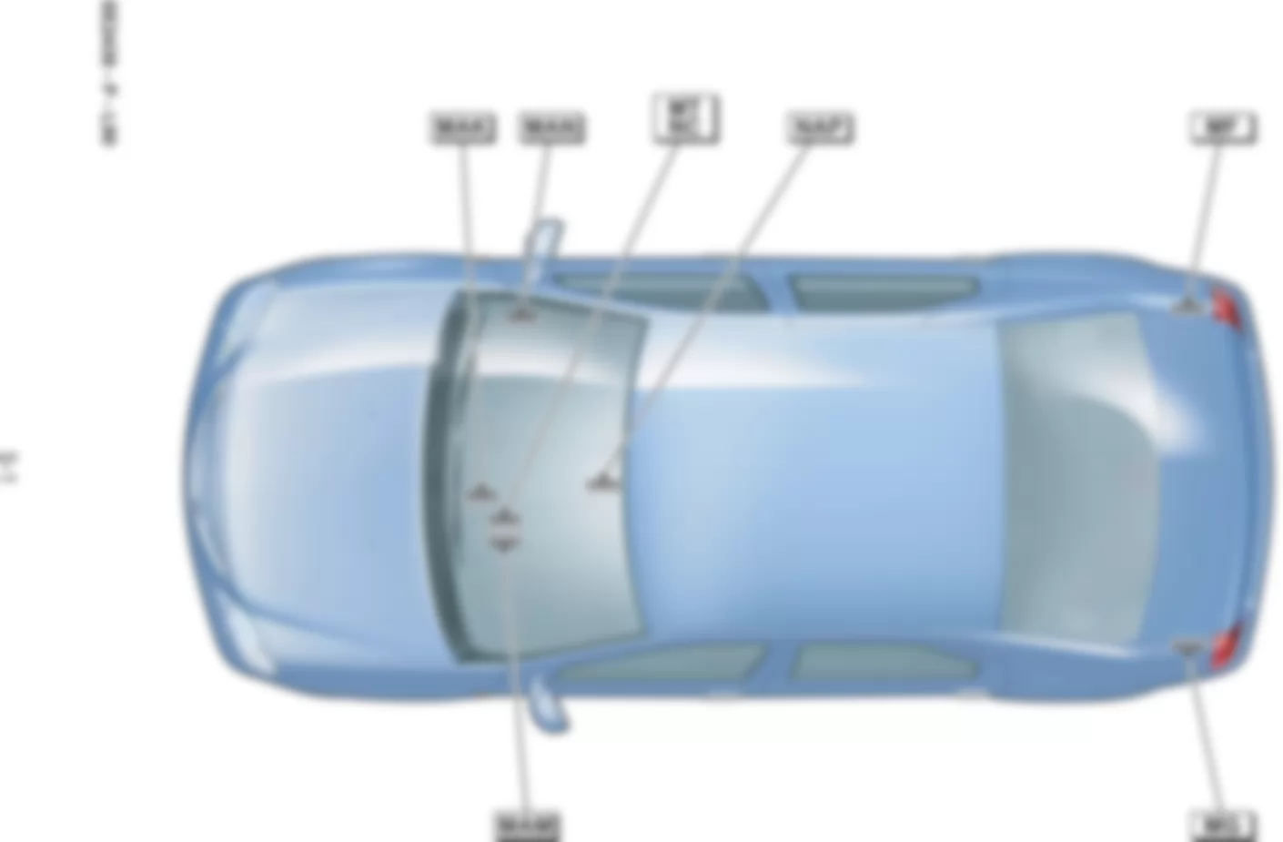 Расположение подключения масс Заземления для Renault Logan I 2005-2014 2006-08-21