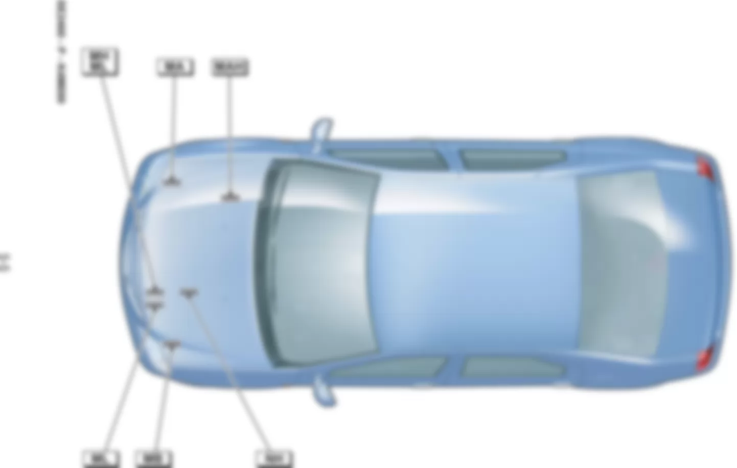 Расположение подключения масс Заземления для Renault Logan I 2005-2014 2006-12-04