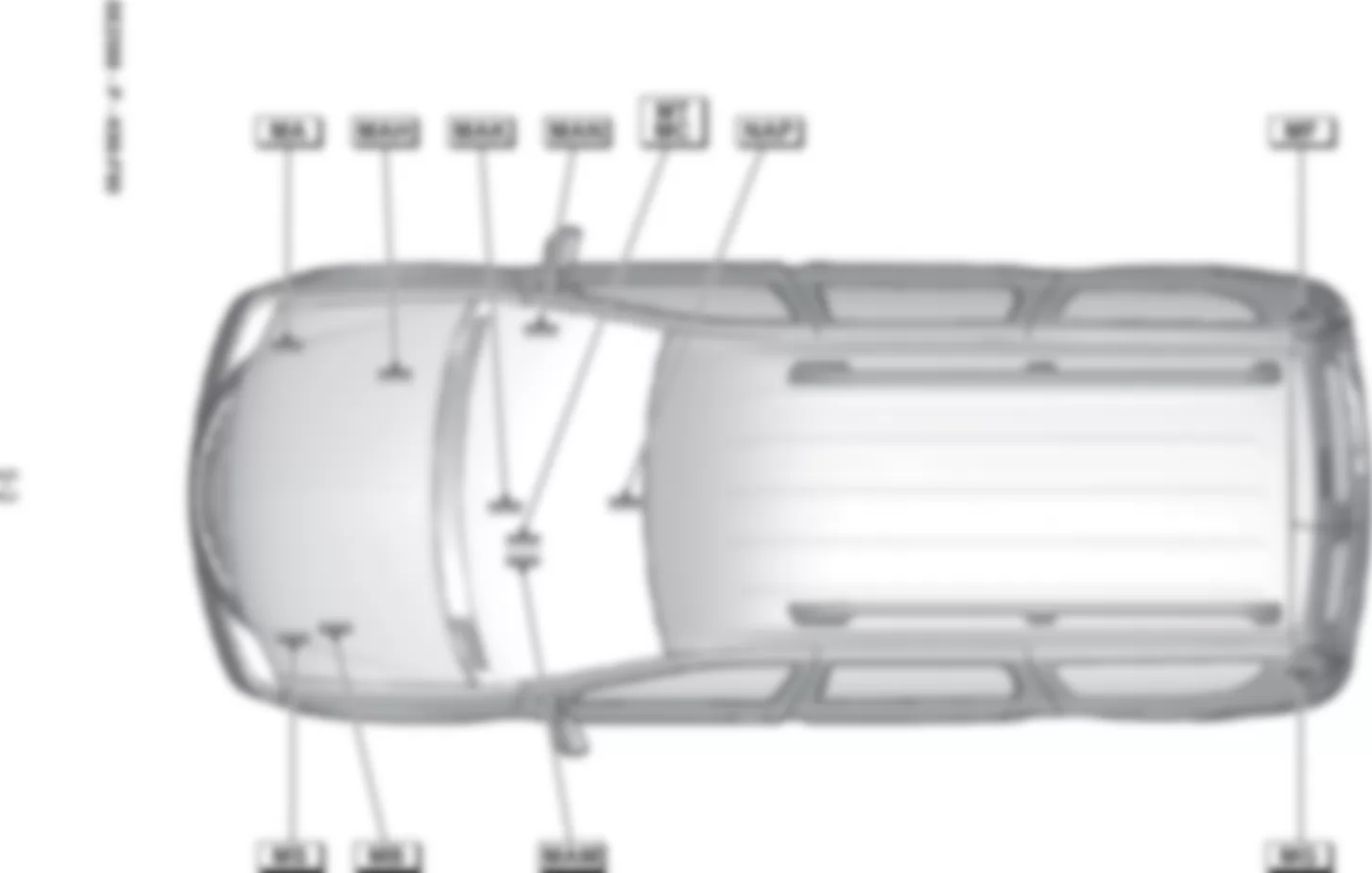 Расположение подключения масс Заземления для Renault Logan I 2005-2014 2008-03-17