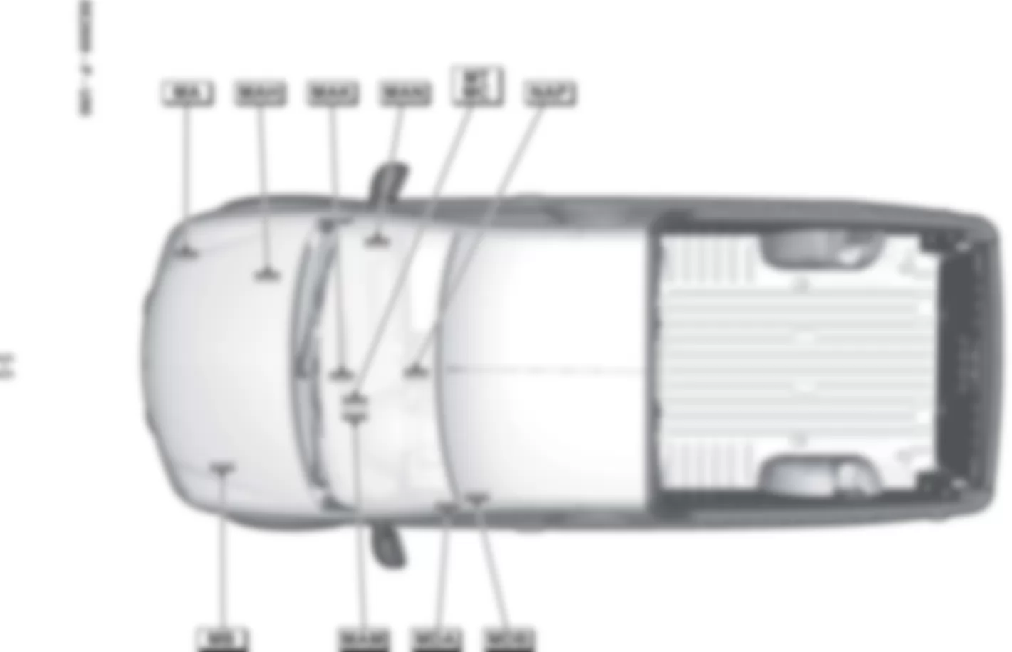Расположение подключения масс Заземления для Renault Logan I 2005-2014 2008-10-13