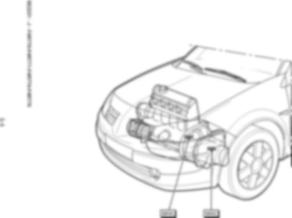 Расположение подключения масс Заземления для Renault Megane II 2003-2009 2003-11-17