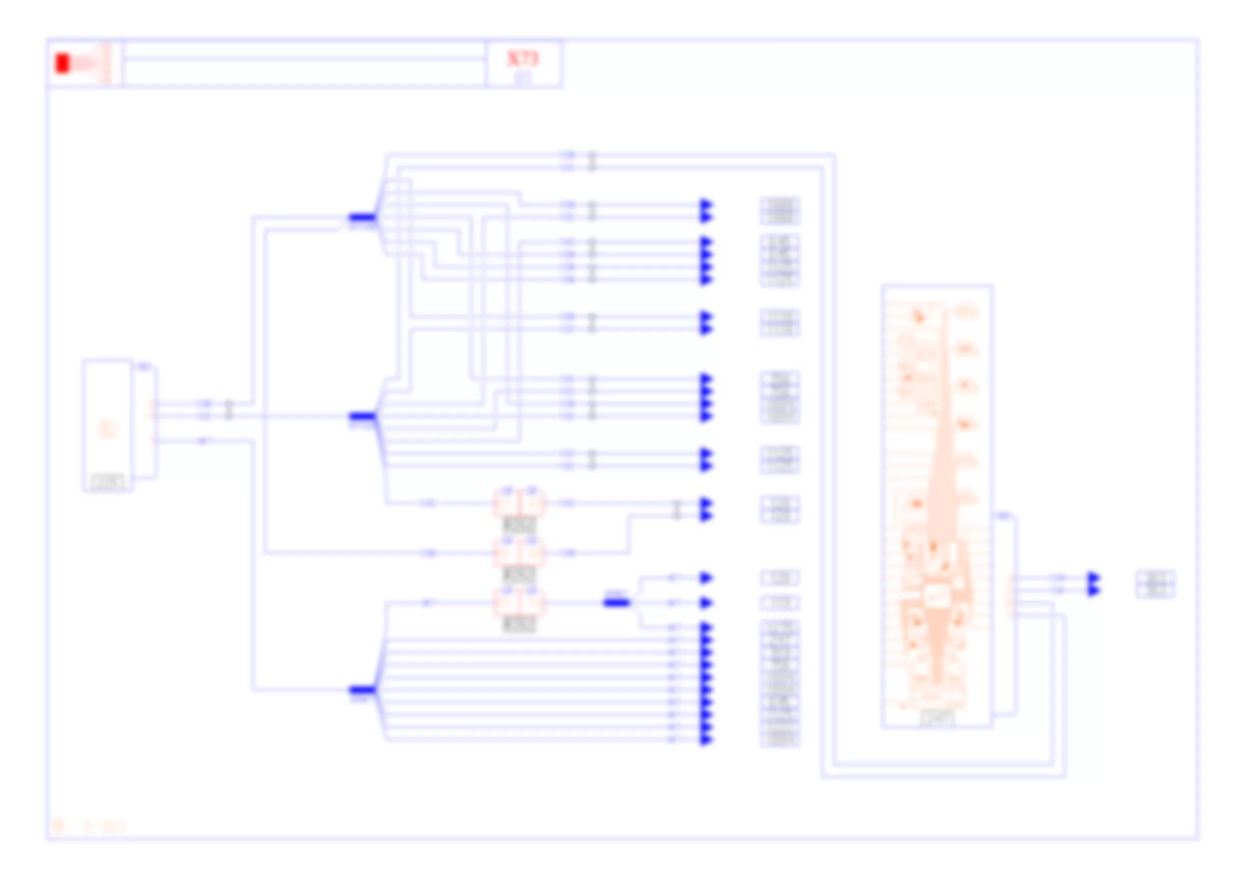 Электросхема МУЛЬТИПЛЕКСНАЯ СЕТЬ для Renault Vel Satis 2002-2009