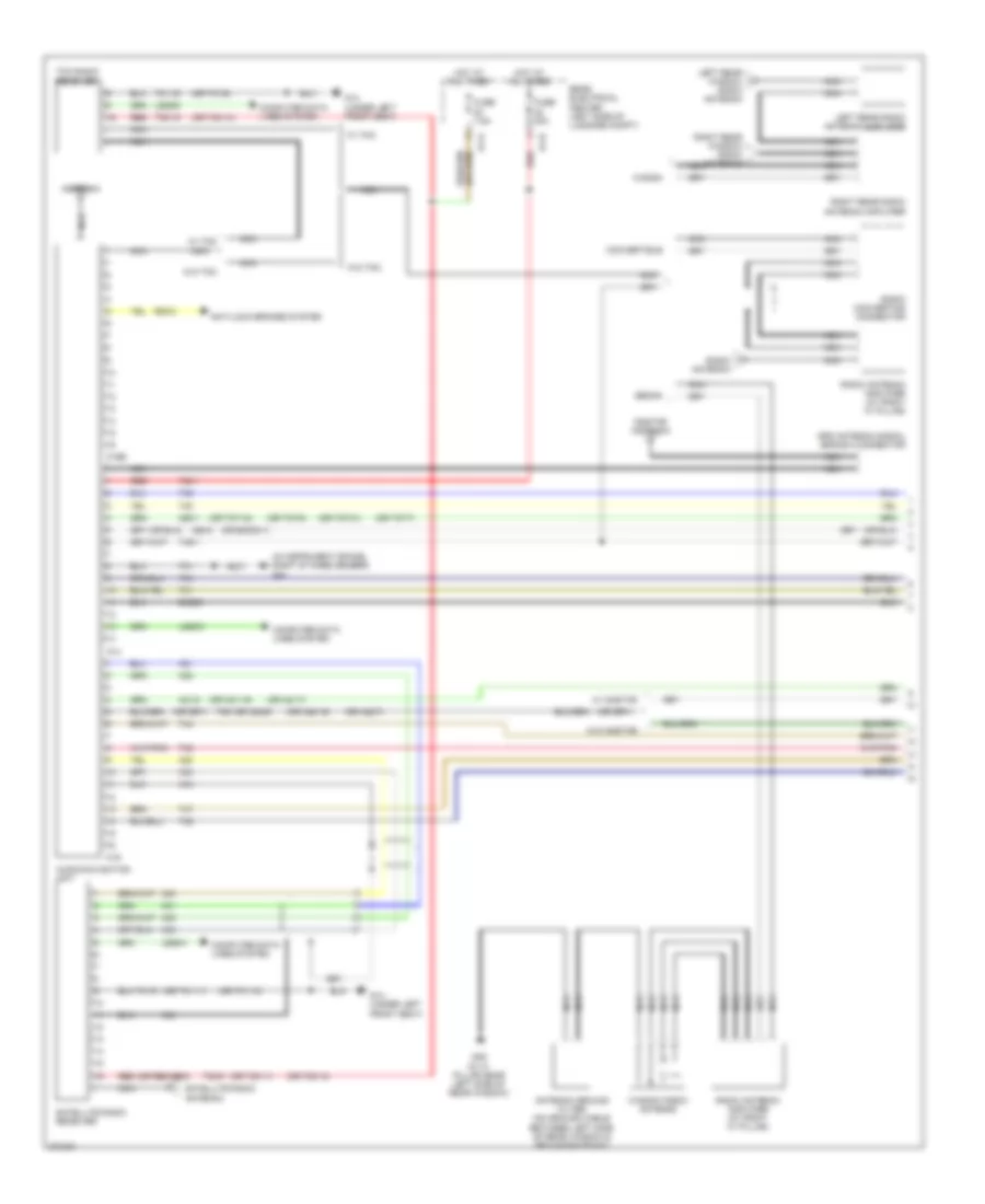 Radio Wiring Diagram, withNavigation, without Bass & Bose Speaker (1 из 3) для Saab 9-3 2.0T 2007