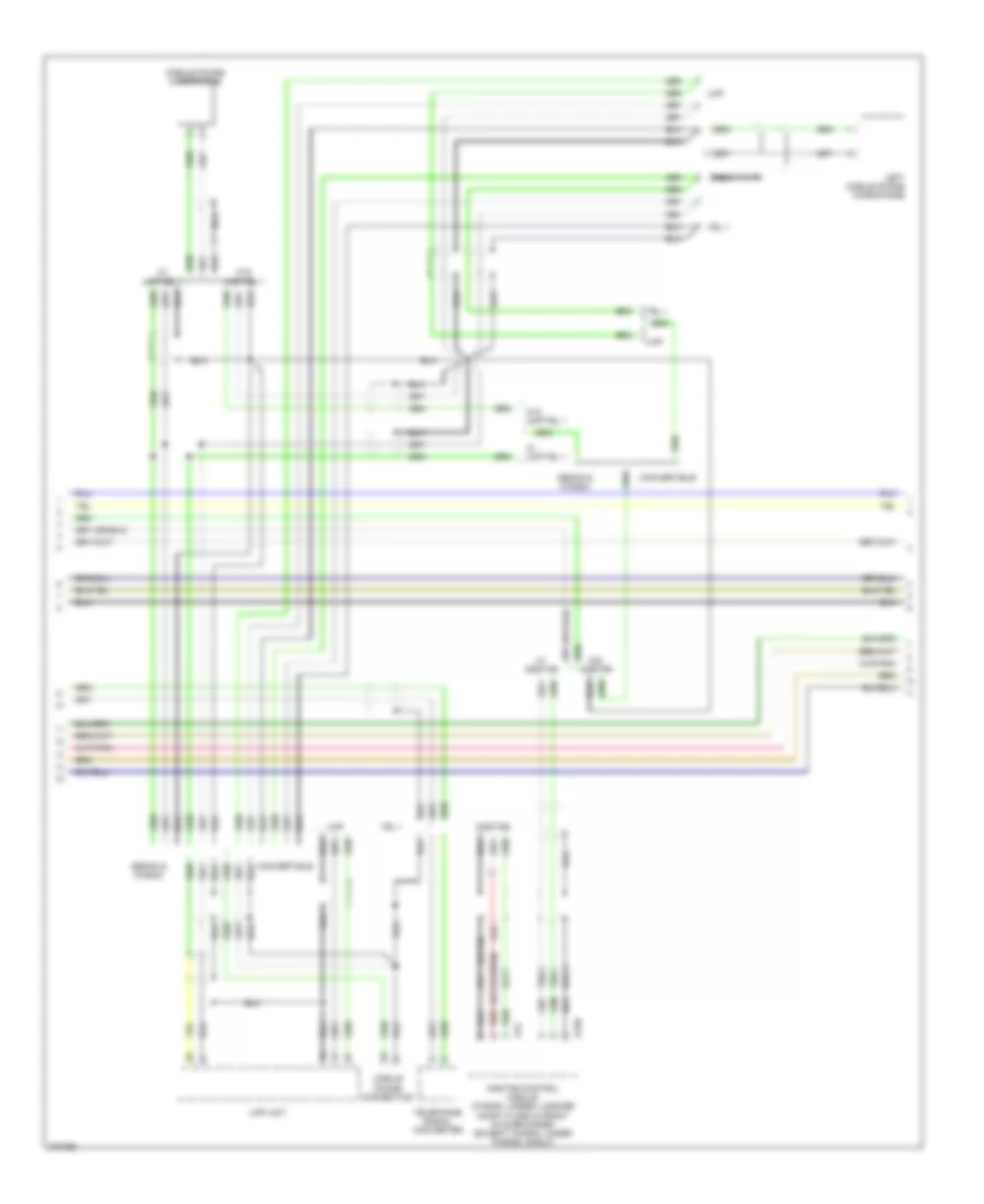 Radio Wiring Diagram, withNavigation, without Bass & Bose Speaker (2 из 3) для Saab 9-3 2.0T 2007