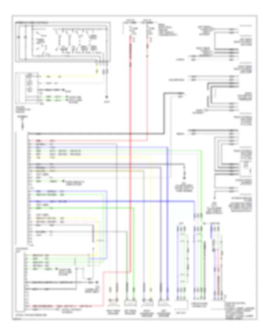 Radio Wiring Diagram, without Navigation, Amplifier, Bose & Bass Speaker для Saab 9-3 2.0T 2007
