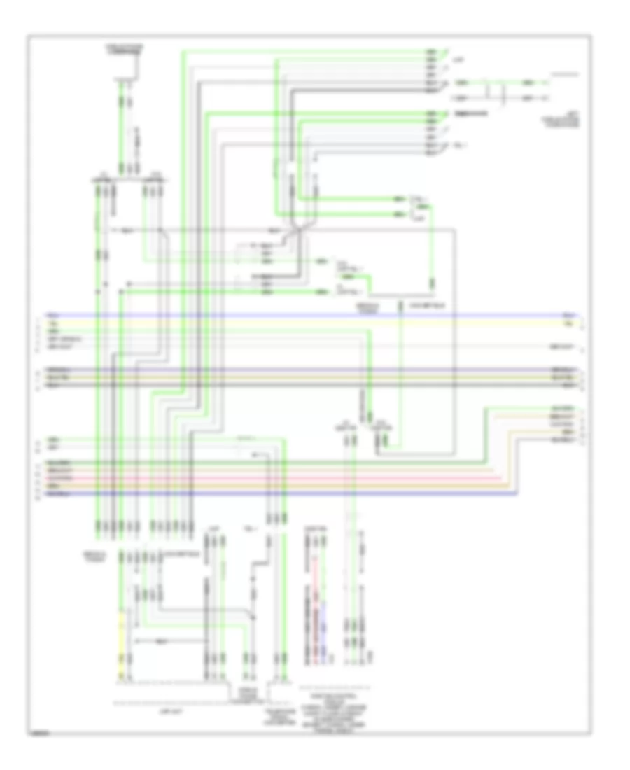 Navigation Wiring Diagram, without Bass & Bose Speaker (2 из 3) для Saab 9-3 Turbo X 2008