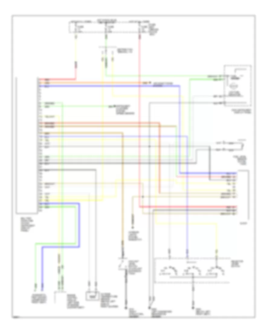 EDU Trip Computer & Clock Wiring Diagram для Saab CS 1994 9000