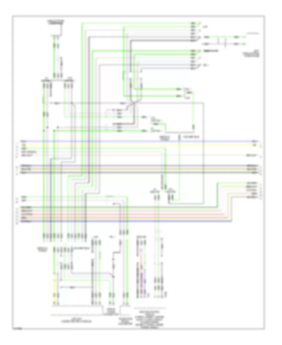 Radio Wiring Diagram, withNavigation, without Bass & Bose Speaker (2 из 3) для Saab 9-3 2.0T 2010