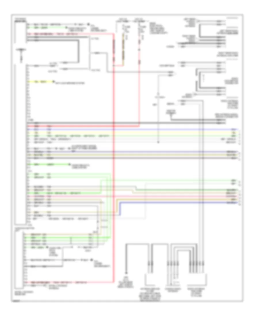 Navigation Wiring Diagram, without Bass & Bose Speaker (1 из 3) для Saab 9-3 Turbo4 2011