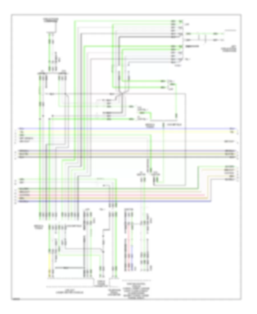 Radio Wiring Diagram, withNavigation, without Bass & Bose Speaker (2 из 3) для Saab 9-3 Turbo4 2011