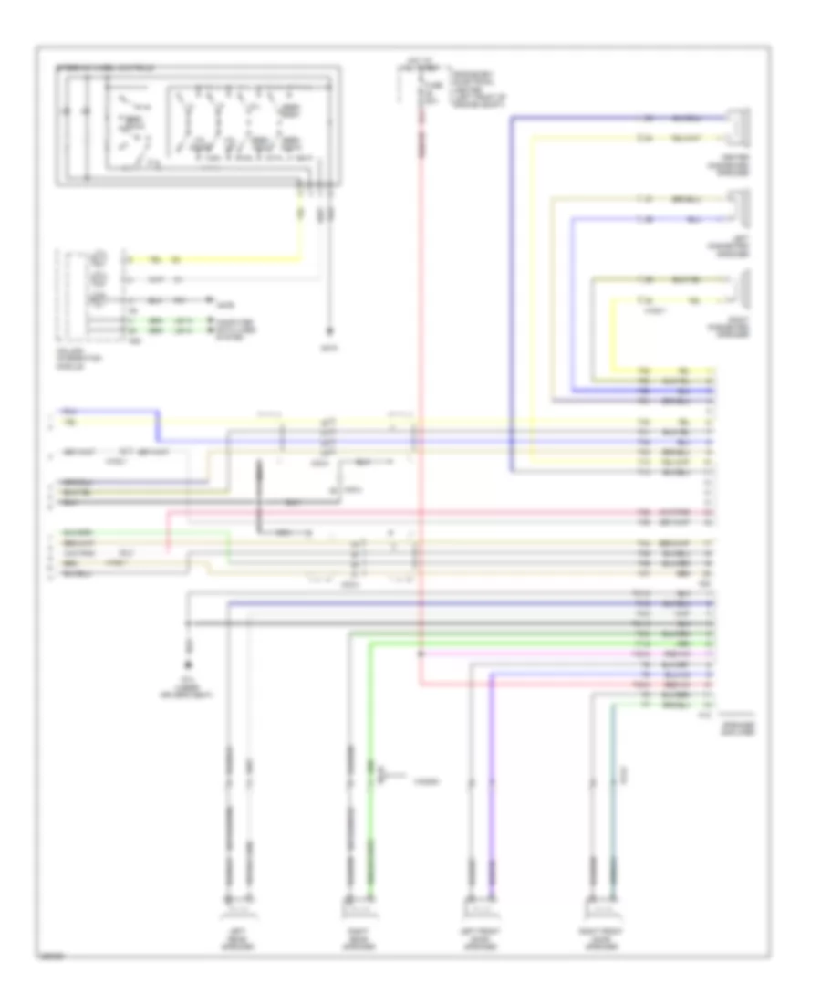 Radio Wiring Diagram, withNavigation, without Bass & Bose Speaker (3 из 3) для Saab 9-3 Turbo4 2011