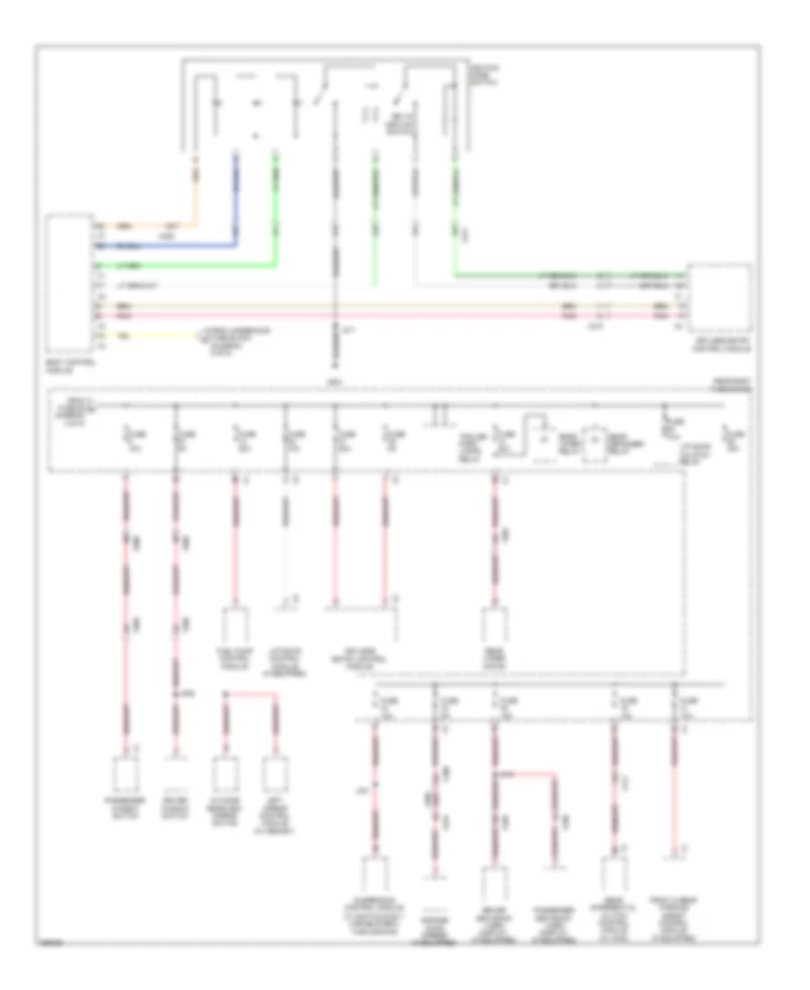 Электросхема блока предохранителей и реле (5 из 5) для Saab 9-4X 3.0i 2011