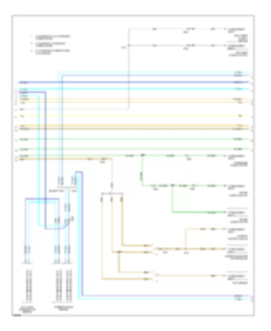 Computer Data Lines Wiring Diagram (2 of 4) for Saab 9-4X Aero 2011