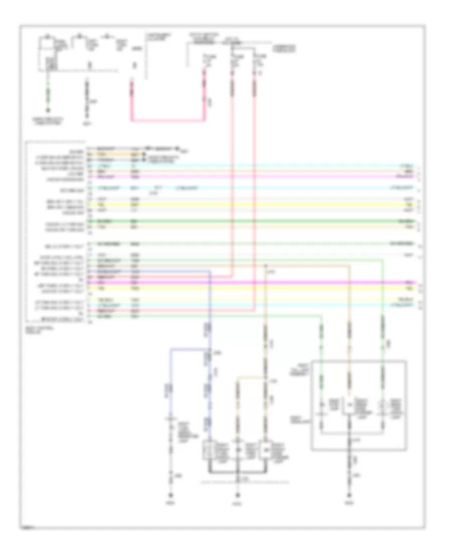 Exterior Lamps Wiring Diagram (1 of 2) for Saab 9-4X Aero 2011