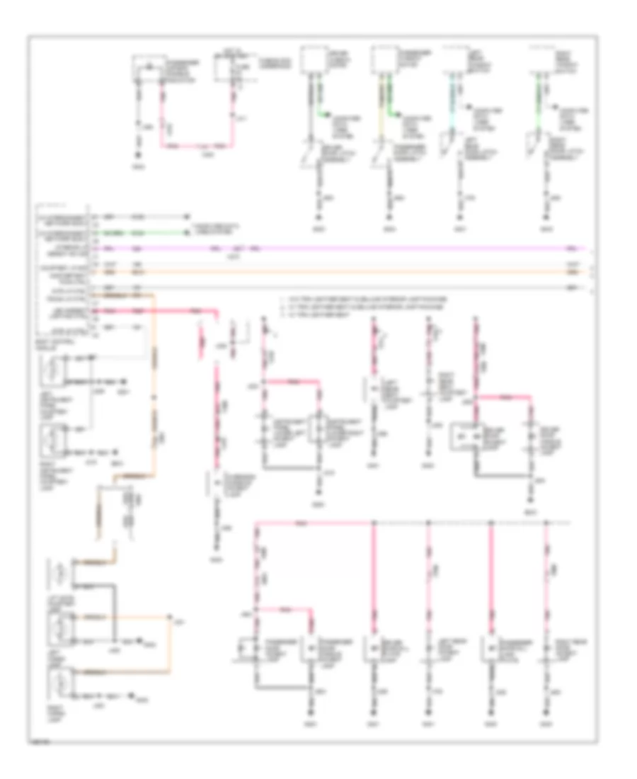 Courtesy Lamps Wiring Diagram 1 of 2 for Saab 9 4X Aero 2011