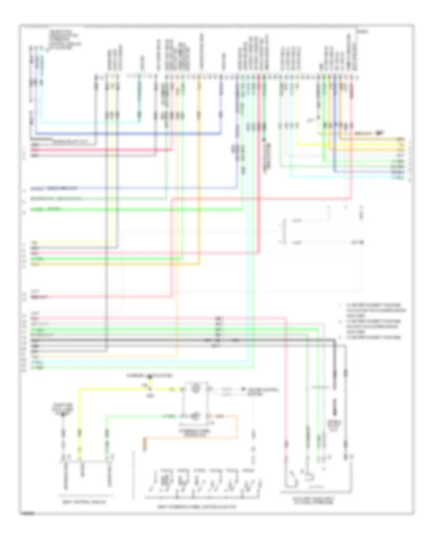 Radio Wiring Diagram, without Amplifier (5 of 6) for Saab 9-4X Aero 2011