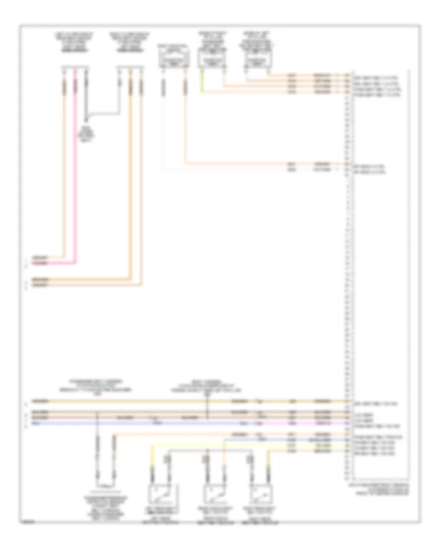 Supplemental Restraints Wiring Diagram (3 of 3) for Saab 9-5 Aero 2011