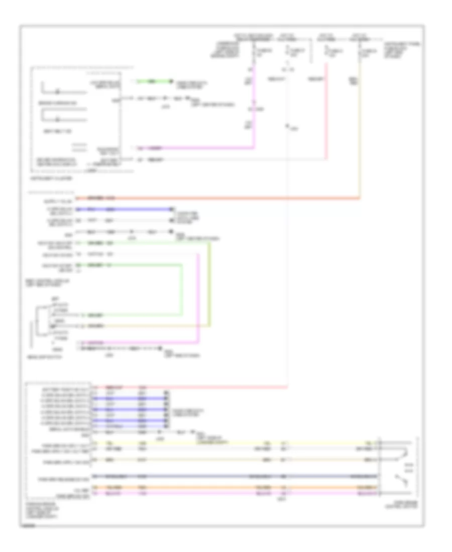 Chime Wiring Diagram 1 of 2 for Saab 9 5 Aero 2011