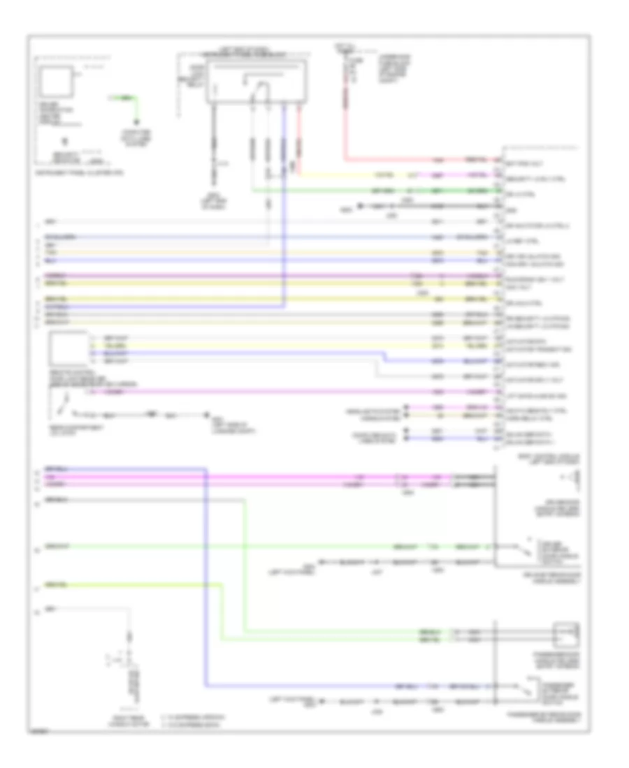 Forced Entry Wiring Diagram, with Passive Keyless Entry (3 of 3) for Saab 9-5 Aero 2011