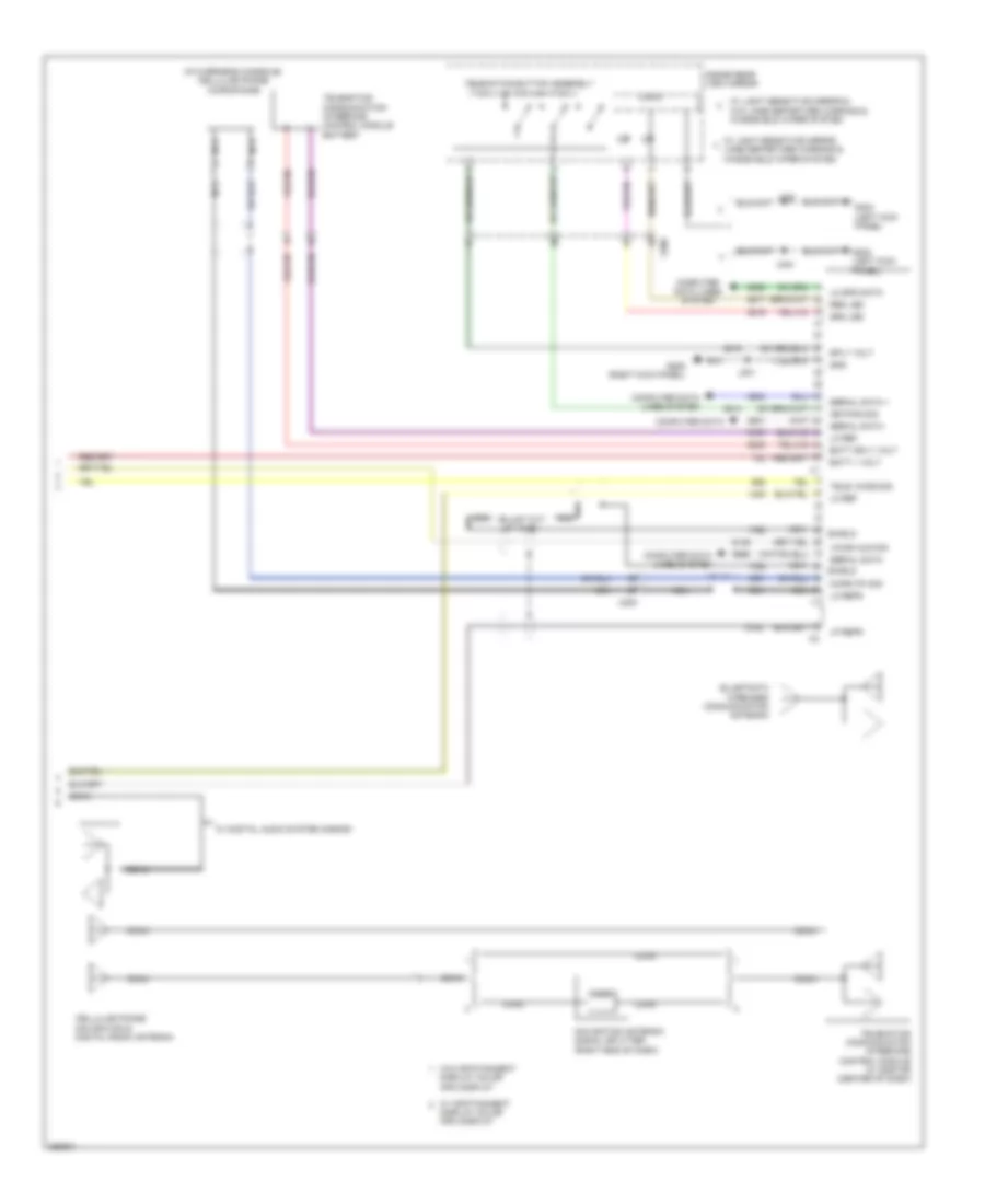 Navigation Wiring Diagram, without Surround Amplifier (6 of 6) for Saab 9-5 Aero 2011
