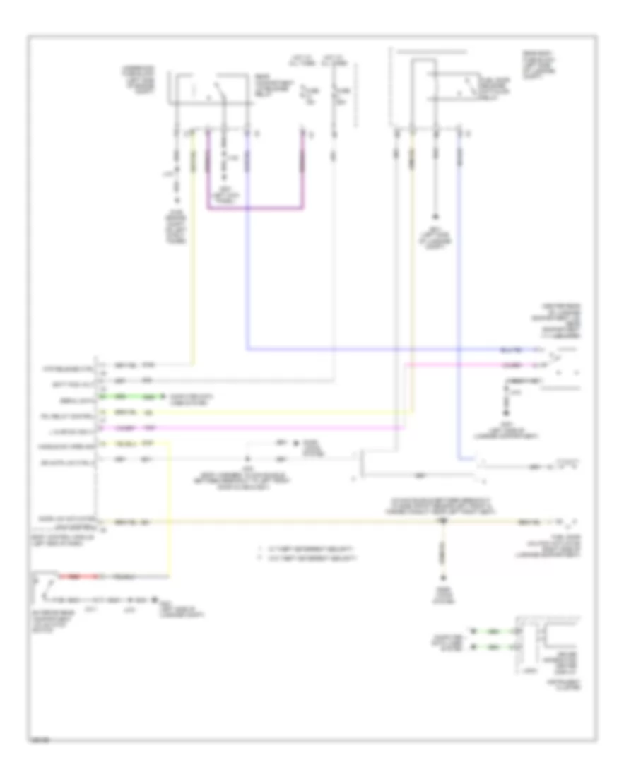 Fuel Door Release Wiring Diagram for Saab 9-5 Turbo4 2011