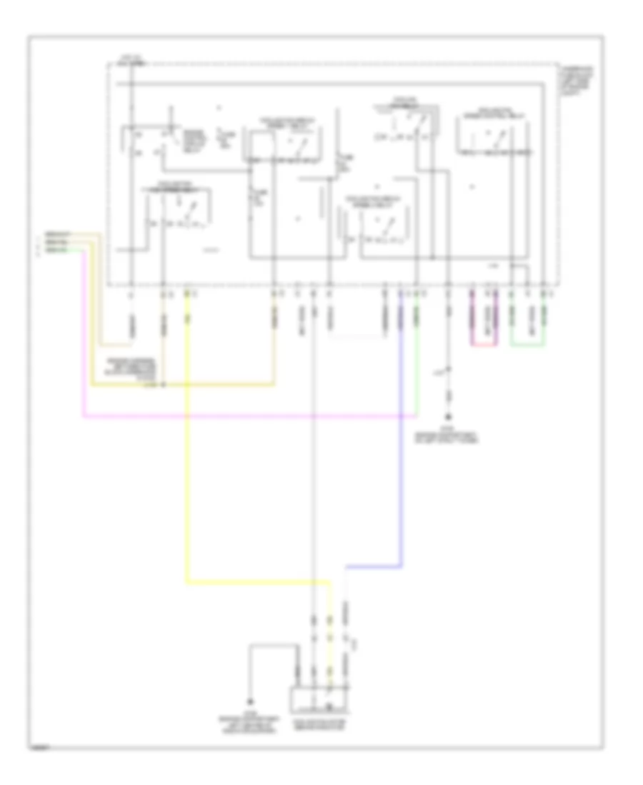 Automatic AC Wiring Diagram, Single Fan (5 of 5) for Saab 9-5 Turbo4 2011