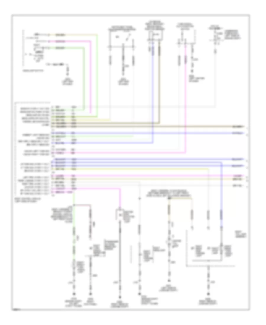 Exterior Lamps Wiring Diagram 1 of 2 for Saab 9 5 Turbo4 2011