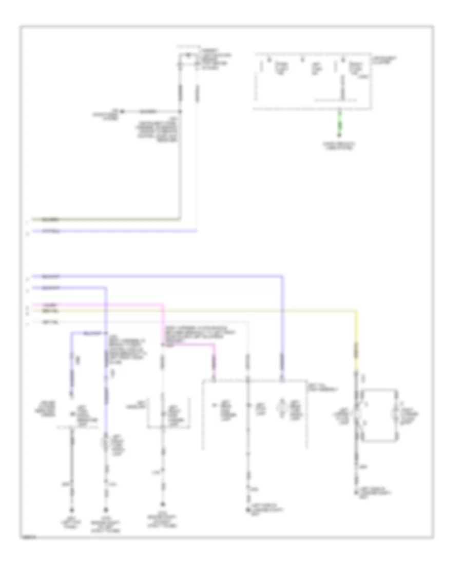 Exterior Lamps Wiring Diagram 2 of 2 for Saab 9 5 Turbo4 2011